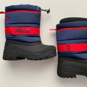 Polo Ralph Lauren Boy's Winter Boots Navy / Red